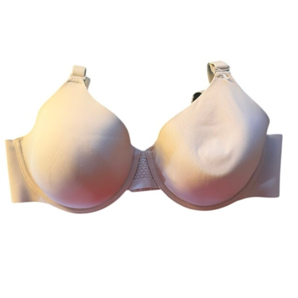 Bali One Smooth U Ultra Light Underwire Bra 38C Beige Nude DF4481 Full Coverage
